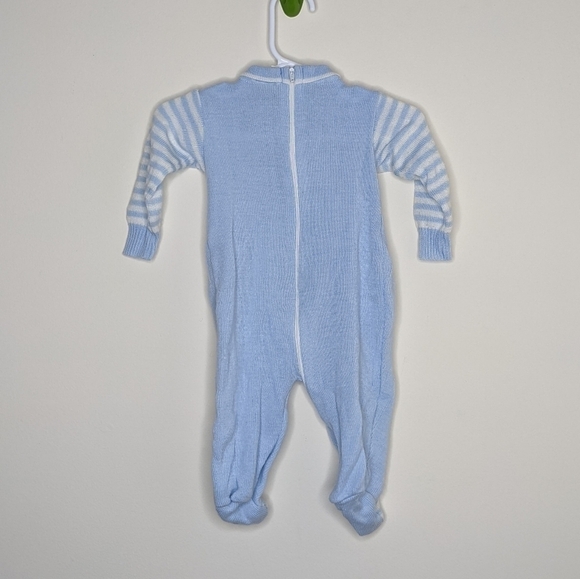 Vintage Bright Future Clown Footie Polo Onepiece 0-3m - Picture 2 of 5